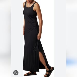 NWOT Columbia Sport Freezer UV Maxi Dress Medium Black Sleeveless